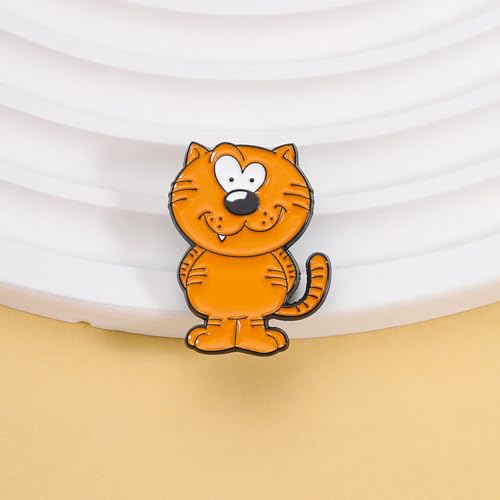 Image of Cute Enamel Pins Cartoon Lapel Pin Brooch Badge for Backpack Jackets Funny Tiger Pins for Gift Anime Enamel Pin for Clothing Hat Decoration
