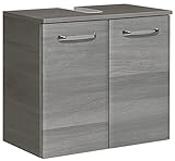Pelipal Waschbeckenunterschrank, Holzdekor, Graphit, 33 x 60 x 53 cm