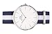 Daniel Wellington Classic Glasgow, Reloj Azul-Blanco/Plateado, 40mm, NATO, para Hombre