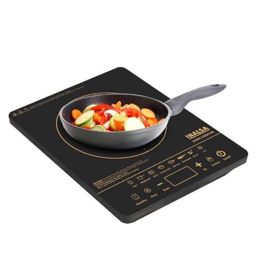 Image of INALSA 2100W Induction Cooktop with Smart Touch Control|7 Indian Cooking Presets|Smart Sense Pan Detection|Pause Function|Variable Timer|Overheat & Voltage Protection|Anti-Skid Feet|Dura Cook DG
