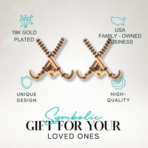 Field Hockey Stud Earrings - Image 4