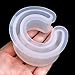 2 Pcs C Font Cuff Bracelet Silicone Bangle Mold Clear Round Bracelet Jewelry Casting Resin Mould