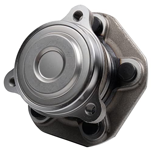 Image of TRQ Front Driver and Passenger Side Wheel Bearing and Hub Assembly Set 2 Piece Compatible with 2017-2019 Tesla Model 3 Rear Wheel Drive