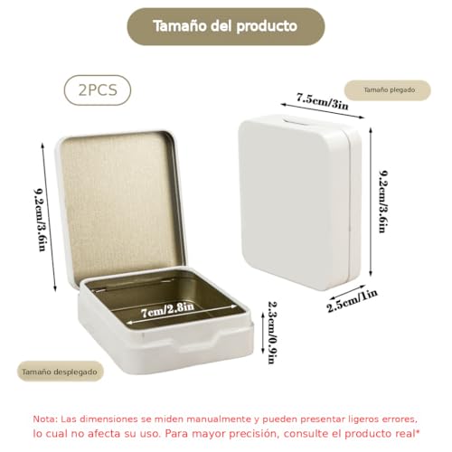 Caja cuadrada con tapa metálica 29 Imagen adicional