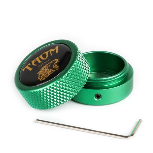 YEUEK TAOM - Porte-Craie de Piscine Rond - Pratique - Accessoire de Billard magnétique - Mini boîte Ronde pour Billard