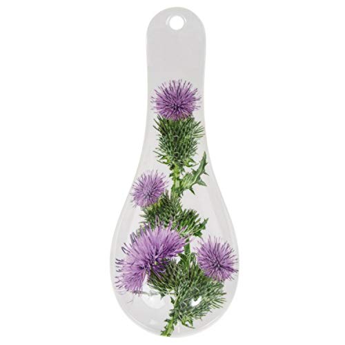 Lesser & Pavey Thistle Flowers Floral Design Multi-colour Plastic Spoon Rest Holder