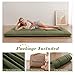 Zelladorra Japanese Floor Mattress, Futon Mattress with Portable Storage Bag and Washable Cover, Roll Up Thick Tatami Mattress Suitable for Camping, Guest Room, Green, Twin