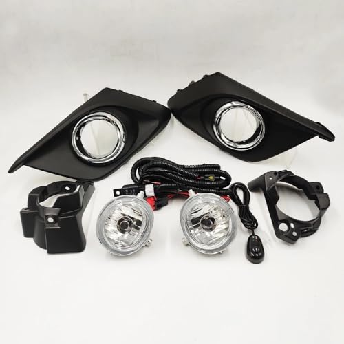 Cubierta lámpara antiniebla y rejilla parachoques delantero para Mazda 3 Axela 2014 a 2016 4