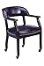 Boss Captains Arm Chair With Casters - B9545 - Black Vinyl
