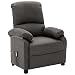 Produktbild Foecy Massagesessel Fernsehsessel Relaxsessel Mit Liegefunktion 6 Punkt-Vibrationsmassage Stressless Sessel Massage Sessel Wohnzimmer Dunkelgrau Stoff
