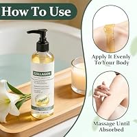 Hydrating Collagen Oil For Body & After Shower, Collagen Lifting Body Oil After Shower Moisturizer Collagen Body Oils For Women & Men Lightweight Non-Greasy, Firming Body Oil For All Skin (3.38 Fl Oz) — image 4