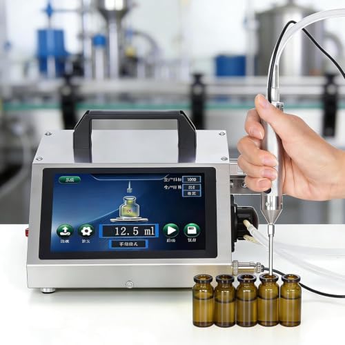 Maszyna Do Napełniania Butelek Perfum, Automatyczny Napełniacz Cieczy, Automatyczna Maszyna Do Napełniania Butelek, 3 Głowice Napełniające, 600 Ml/Min, Panel Sterowania LCD HD1380