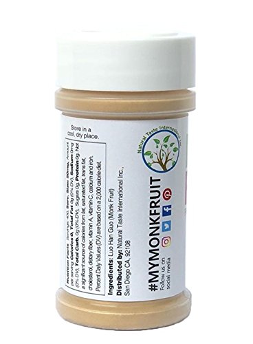 Namanna Pure Monk Fruit Sweetener - Zero Calorie, Zero Carb, Paleo Safe (25% Mogroside V, 20G, 400 Servings) #TOP1