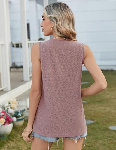 Débardeur d'été haut de gamme à œillets Zeagoo coupe ample chic