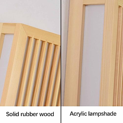 Lámparas de ambiente para sala de estar con aplique de pared rectangular de estilo japonés 6