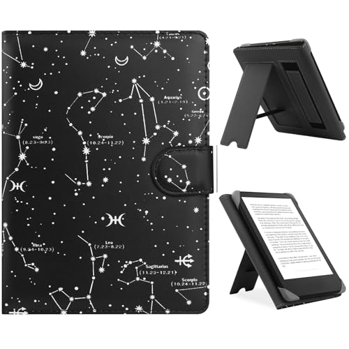 HoYiXi Funda Universal de 6.8’’,7“ eBook Reader Compatible con Kindle Paperwhite/Kobo Clara HD/Kobo Clara 2E Estuche Cover para 6 6,8'' Pocketbook/Tolino/Sony E Book Reader,Constelación