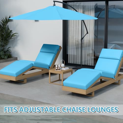 Chaise Lounge Cushions Outdoor, 72 x 21 x 4 Inch Lounge Chair Cushions for Outdoor Furniture - Waterproof Lounge Patio Replacement Cushion, 4In Fade-Resistant ThickPatio Chaise Lounge Cushion by Iristykilin - Image 7