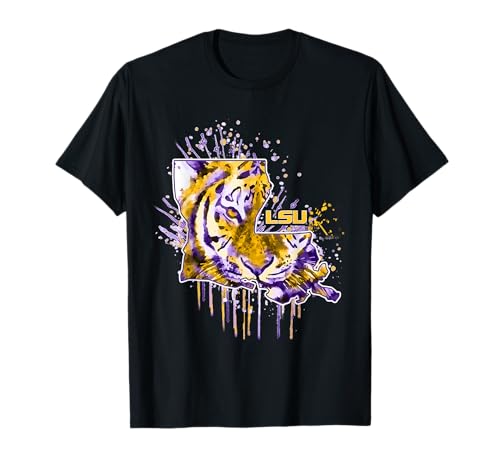 LSU Tigers Half Tiger Face T-Shirt