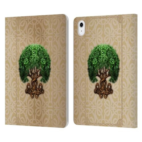 Funda Árbol de la Vida para iPad Air 2020 con diseño celta original de cuero