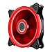 ZHGYD Regulowany wentylator chłodzący komputerowy 12 cm wentylator PC obudowa wentylator chłodziarka obudowa odblaskowa komputer chłodzący (kolor: H)