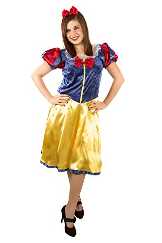 Costumizate! Disfraz de Blancanieves para mujer adulta especial para fiestas de disfraces y carnaval talla unica