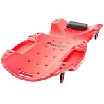 Pro-LifT C-6048 Mechanic Plastic Creeper 48 Inch - Blow Molded Ergonomic HDPE Body with Padded Headrest & Dual Tool Trays - 440 Lbs Capacity Red - Image 2