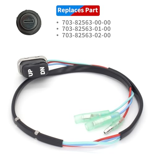 QuickMarine 703 82563 Boat Trim & Tilt Switch Assembly for Yamaha 150-250 HP Outboard Engines & 9.9-250 HP International Motors Control Box Replaces 703-82563-01 703-82563-02 by QUICKMARINE - Image 3