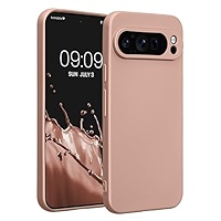 Kwmobile Case Compatible With Google Pixel 9 Pro Case -Soft TPU Back Phone Cover - With Metallic Look - Metallic Lavender