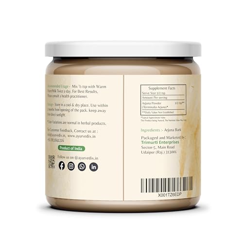 Image of Organic Arjun Ki Chaal Powder 400g | Terminalia Arjuna Bark Powder | Jaivik Bharat & USDA Certified | Ayurvedic Herbal Supplement | Supports Heart Wellness, Circulation & Daily Health
