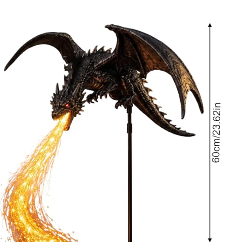 2027 New Solar Dragon Fire Garden Light, Dragon Flame Solar Light - image 2