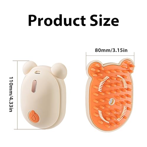 Escova a vapor de gato, escova a vapor de gato para derramamento, Preparação de pentes duplos pente