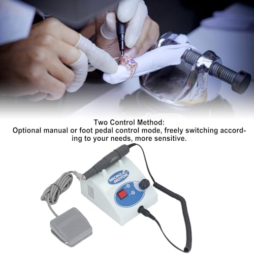 Elektrischer Mikromotor-Polierer Zum Polieren von Handstücken mit 35 KRPM, Labor- und Präzisionsarbeiten, Schmuck, Schleifen, Kunsthandwerk, Schnitzen, Polieren (EU-Stecker 220 V)