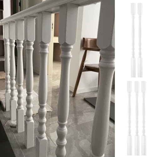 Barandilla de escalera interior blanca que aporta luz y seguridad a pasillos y zonas de ático