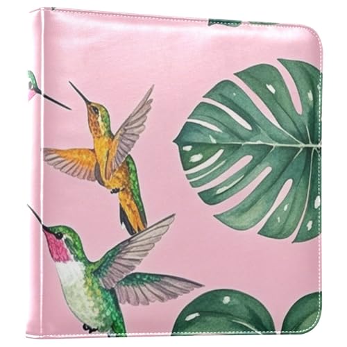 Photo Album 4x6, 5x7,6x8,Artificial Leather Photo Albums with 20 Detachable Sheets Monstera Design for Family Wedding,Multi 16