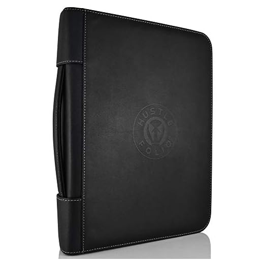 Portfolio Professional PU Leather Binder - Zippered Folio for Business Interview, Or Gift Your Loved Ones - 3 Ring Padfolio Organizer Holds Tablets Up to 13", Folders, Planner, Resume, For Men & Women