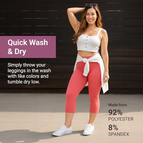 Image of SATINA High Waisted Leggings for Women - Comfortable and Stretchy in Versatile Sizes and Colors
