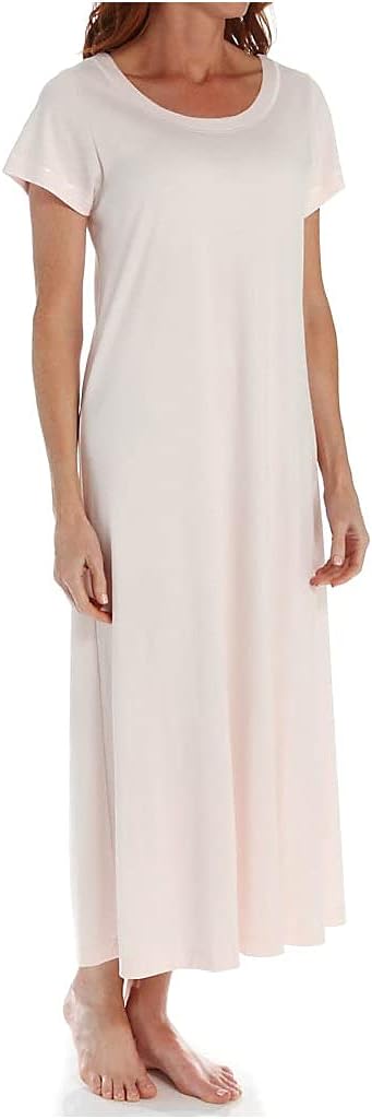 P-Jamas Women's 375660 Butterknits Long Nightgown With Short Sleeves