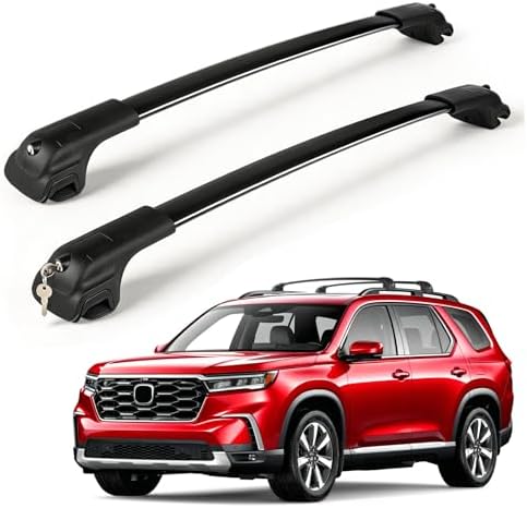 Lockable Roof Rack Cross Bars Compatible with Honda Pilot 2023-20...