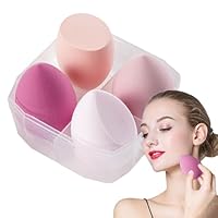 ラテックスフリー 化粧用美容スポンジ 4個セット マルチカラー卵型スポンジ ラテックスフリー 化粧用美容スポンジ 4個セット マルチカラー卵