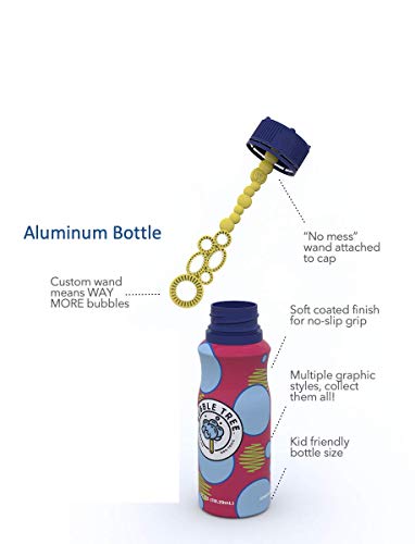 Sustainable Bubble Tree Original Refillable Bubble System Aluminum Bottles (4 Pack Of Bubble Solution Made In The Usa) #TOP4