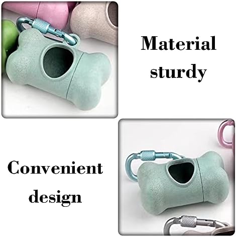 Dog Poop Bags Dispenser Dog Poop Pickup Bags Holder Pet Waste Bags Dispenser with Biodegradable Poo Bags for Pet Dogs