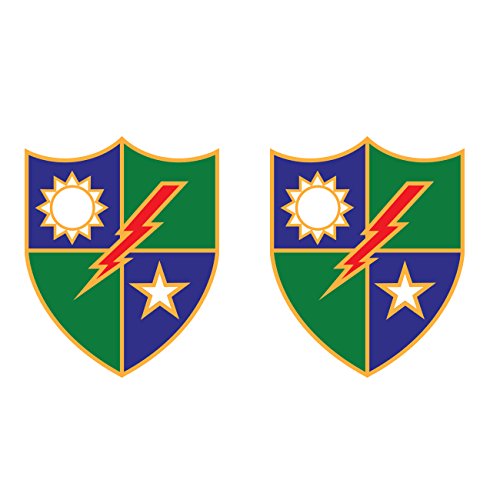Liphontcta Two Pack US Army 75th Ranger Regiment Distinctive Unit Insignia Stickers Vinyl Decal Garden Sculpture Outdoor Decoration