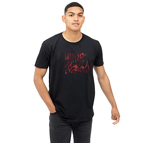 Cotton Soul - Casa del Dragón - Huevo de Fuego y Sangre - Camiseta para hombre - Negro, Negro, M