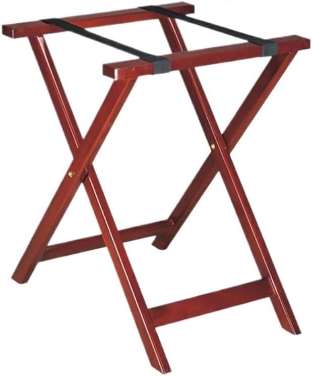 手荷物棚 バゲージラック レジャーホームストレージラックホテルB&amp;Bゲストルーム無垢材折りたたみ荷物ラック ラゲッジラック