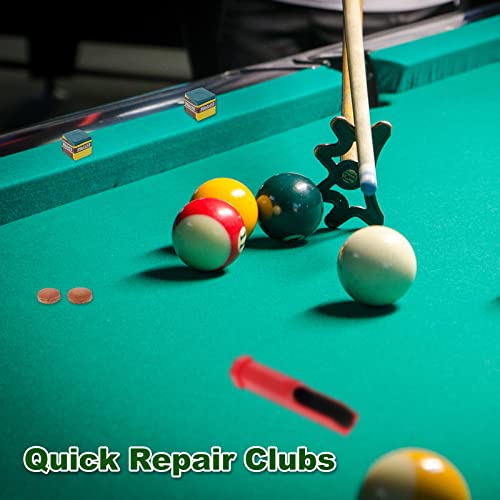 image for ZzgeBdy Billiard Cue Repair Kit Professional Portable Billiard Cue Tip