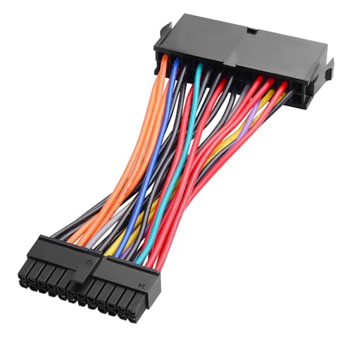 ELFJMZP ATX 24-Pin to Mini ATX 24-Pin Conversion Adapter Cable, for OptiPlex 380/580/760/780/960/980 SFFPC Motherboard Power Switching PSU Applications 13cm / 5.2in