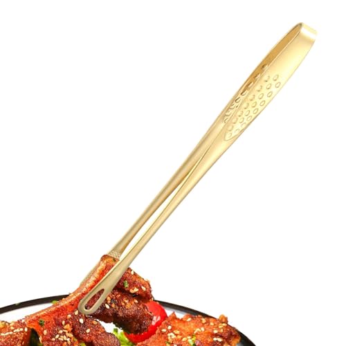 Pinces Alimentaires En Acier Inoxydable - Pinces Alimentaires | Pinces De Cuisson Multifonctions Avec Texture Antidérapante | Pinces À Barbecue À Long Manche Pour La Cuisson | Pincettes De Chef, Pince