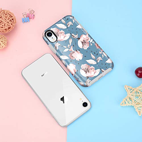 Maxcury Protective Case For Iphone Xr, Cute Flower Pattern For Girls & Women, Floral Sturdy Hard Back With Soft Silicone Rubber Bumper Cover For Iphone Xr 6.1 Inch #TOP6