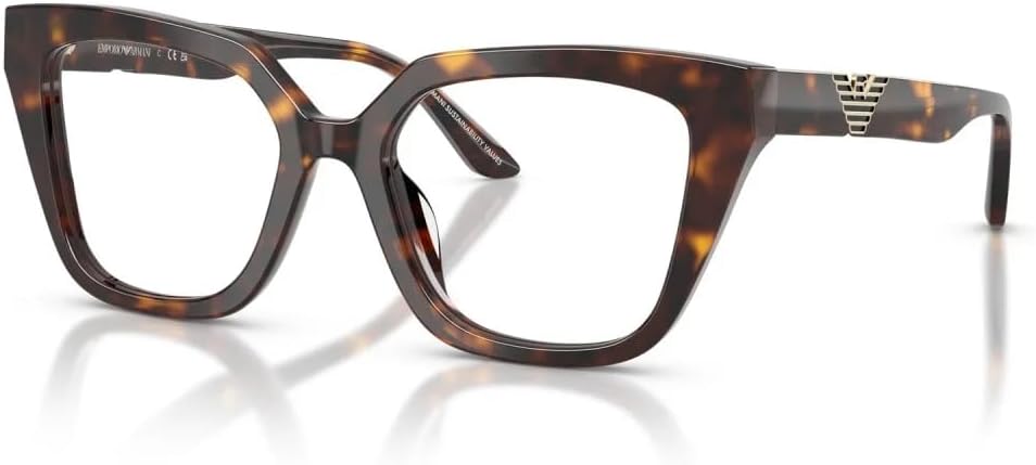 Emporio Armani womens Ea3267u Universal Fit Cat Eye Prescription Eyewear Frames