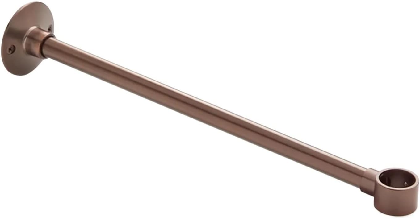 Signature Hardware 466839 12" Steel Shower Curtain Rod Support with 1" Loop